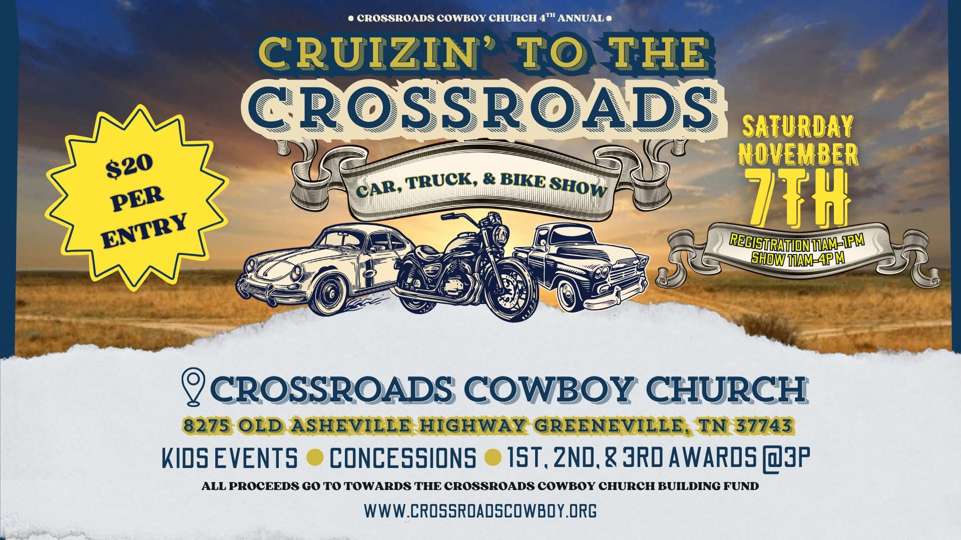 Cruizin' to the Crossroads - Greeneville, TN | AutoShowList