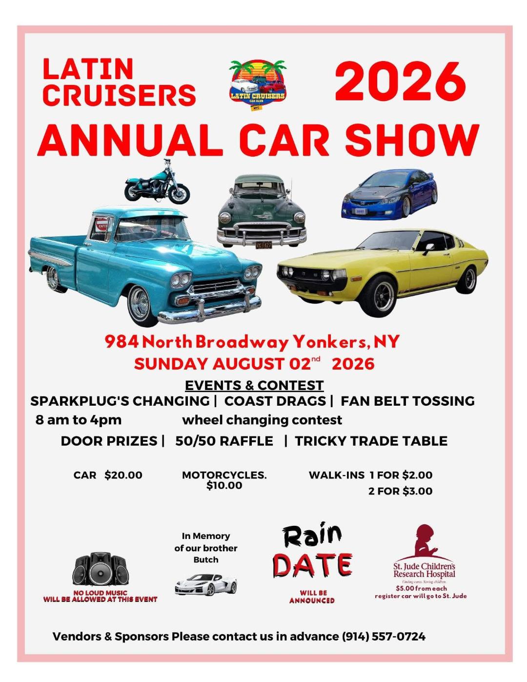 Latin Cruisers 2026 Annual Car Show